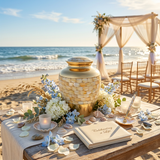 Elite Mother of Pearl Cremation Urn in Large