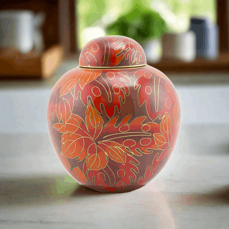 Autumn Forest Cremation Urn in Small