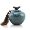 Turquoise Ceramic Pet Urn Bundle
