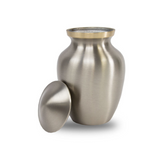 Handsome Pewter Pet Urn In Extra Small