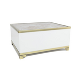 Autumn Leaves Modern Glass Cremation Box in Large