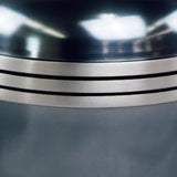 Metallic Blue Banded Cremation Urn In Medium