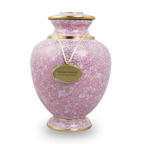 Essence Cloisonne Rose Cremation Urn In Large