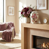 Rose Bouquet Ceramic Cremation Urn In Large