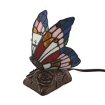 Stained glass and resin butterfly cremation keepsake main image.