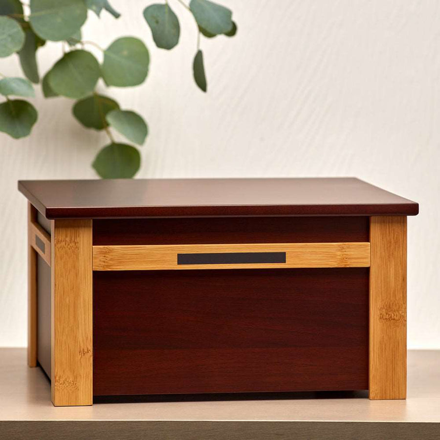 Craftsman Style Wood Cremation Urn | OneWorld Memorials