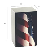 Memorial Patriot Tribute Full Size Cremation Urn in Pewter