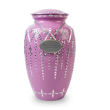 Garland Drop Cremation Urn in Purple