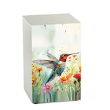 Memorial Hummingbird Tribute Full Size Cremation Urn in Pewter