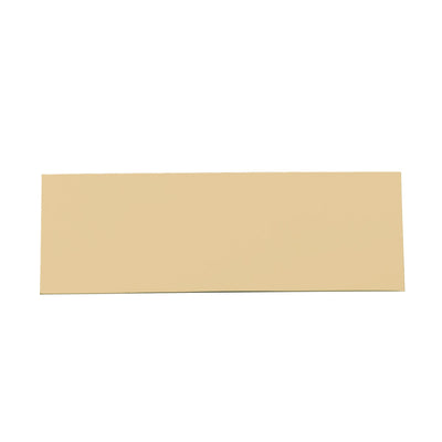 Blank Satin Gold Brass Plate - Custom Size