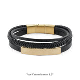 Trinity Leather Memorial Bracelet