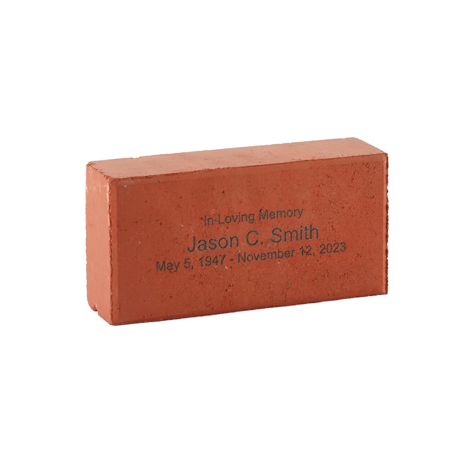 Personalized Outdoor Red Remembrance Brick | OneWorld Memorials