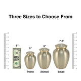 Classic Expressions: "You Left Paw Prints" Pewter Pet Urn In Extra Small