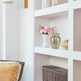 Classic Expressions: "You Left Paw Prints" Pewter Pet Urn In Extra Small