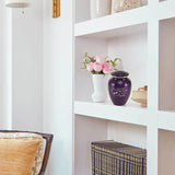 Near & Dear® Classic Expressions: "You Left Paw Prints" Purple Pet Urn in Small