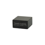Medium Black Genuine Marble Base with Engraving