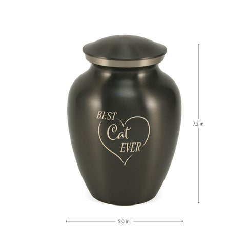 Classic Expressions: "Best Cat Ever" Slate Pet Urn In Small