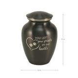 Near & Dear® Classic Expressions: "You Left Paw Prints..." Slate Pet Urn In Small