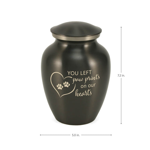 Classic Expressions: "You Left Paw Prints..." Slate Pet Urn In Small