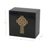 Keystone Black Marble Cremation Urn With Celtic Cross