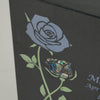 Keystone Black Marble Cremation Urn With Roses + Blue Paua Inlay