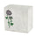 Keystone Natural White Marble Cremation urn with Roses and Opulent blue inlay main image.