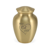 Classic Expressions: "Best Cat Ever" Bronze Pet Urn in Petite