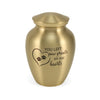 Classic Expressions: "You Left Paw Prints" Bronze Pet Urn In Extra Small