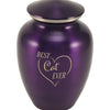 Classic Expressions: "Best Cat Ever" Purple Pet Urn In Small