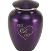 Classic Expressions: "Best Cat Ever" Purple Pet Urn In Extra Small