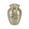 Classic Expressions: "You Left Paw Prints" Pewter Pet Urn In Extra Small