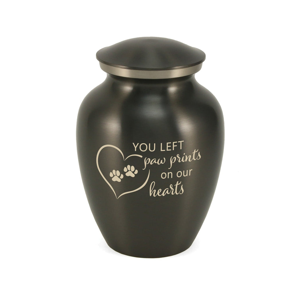 Classic Expressions: "You Left Paw Prints..." Slate Pet Urn In Small