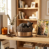 Pet cremation urn for cats.