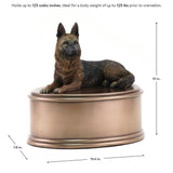German Shepherd Urn in Large