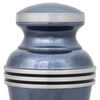 Light Blue Banded Keepsake Urn