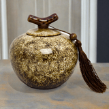 Branch Ceramic Cremation Urn in Medium