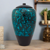 Tall Bamboo Cremation Urn in Blue