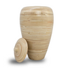 Tall Bamboo Cremation Urn in Natural