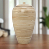 Tall Bamboo Cremation Urn in Natural