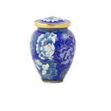 Cloisonne Blue Cremation Keepsake Urn