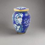 Cloisonne Blue Cremation Keepsake Urn