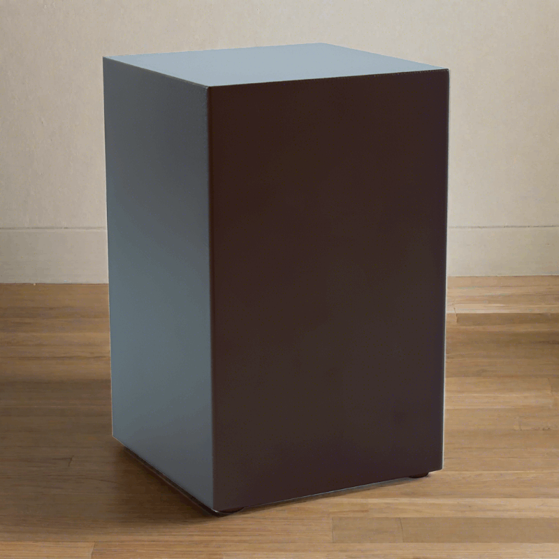 Antique Bronze Finished Box Urn In Large