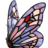 Butterfly Stained Glass Memory Lamp in Pink and Purple