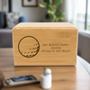 Bamboo Cremation Box with Golf Ball Design
