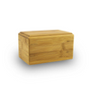 Bamboo Cremation Box with Paw Prints On My Heart Design