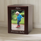 Cherry MDF Child Cremation Photo Urn