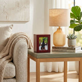Cherry MDF Pet Photo Cremation Urn in Medium