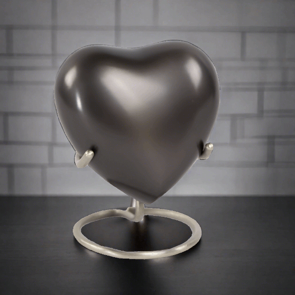 Classic Slate Heart Keepsake Urn