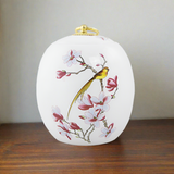 Golden Bird Ceramic Urn in Extra Small