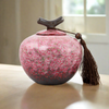 Sakura Pink Ceramic Pet Urn in Small